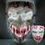 Máscara Led Neon Halloween Assustadora Fantasia Cosplay Festival Carnaval XM21121 Branco