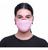 Máscara Proteção Fiber Knit 3d Reutilizável Cor Rosa Claro Rosa claro