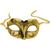Máscaras festa a fantasia baile formatura e carnaval Dourado