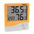 Medidor De Umidade Ar E Temperatura Relógio Digital Htc-1  Laranja