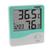 Medidor De Umidade Ar E Temperatura Relógio Digital Htc-1  Verde