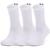 Meia de Treino Unissex Under Armour Core Cotton Cano Alto - Pacote com 3 Pares Branco