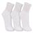 Meia Esportiva Kit 3 Pares Unissex Cano Médio Trifil T08721 Branco