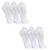 Meia Lupo Feminina Cano Curto Kit c/ 6 Pares Branco