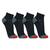 Meia Lupo Running Cano Curto Slim Kit c/ 4 Pares Preto