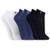 Meia Masculina Soquete Lupo Kit com 3 Pares de Meias 03225 Branco, Azul, Preto