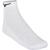 Meia Mizuno Cronos Fit Cano Curto Unissex  (3 pares) - Branco Branco