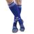  Meião Futebol Confort Adulto Muvin  Punho Superior e Elástico no Tornozelo e Peito do Pé Azul, Branco