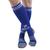 Meião Futebol Confort Juvenil Muvin  Punho Superior e Elástico no Tornozelo e Peito do Pé  Futsal Azul, Branco