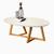 Mesa de Centro Classic Oval Tebarrot - Ofertamo Off White