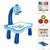 Mesa de Desenho Projetora Infantil Com Slides e Projeção kit Completo Azul