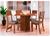 Mesa de Jantar 4 Cadeiras Retangular Tecido Linho Indekes Talita Tecido Preto
