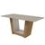 Mesa de Jantar Apogeu 160x80 Amêndoa/Off White - Móveis Lopas Amêndoa/Off White