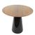 Mesa de Jantar Cone 80 cm Base Preta Pau Ferro