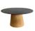 Mesa de Jantar Cone Oval 160x90 cm Tampo Laqueado Base Madeira Freijó Preto