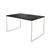 Mesa de Jantar Industrial Base Ferro Branco Tampo 137x90 Preto PRETO