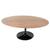 Mesa De Jantar Saarinen Oval 244x137 cm Madeira Base Preta Imbuia