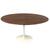 Mesa De Jantar Tulipa Saarinen Oval 120x80 cm Madeira Base Branca Pau Ferro