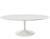 Mesa De Jantar Tulipa Saarinen Oval 180x100 cm Madeira Base Branca Laca Branca