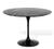 Mesa De Jantar Tulipa Saarinen Redonda 100 cm Mármore Nero Preto