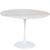 Mesa de Jantar Tulipa Saarinen Redonda 130 cm Mármore Branco Extra Branco