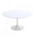 Mesa de Jantar Tulipa Saarinen Redonda 60 cm Tampo Laqueado Branco