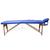 Mesa de Massagem Dobrável e Portátil modelo STANDART 250Kg 60cm GOLDLIFE c/ capa Azul Royal
