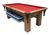 Mesa de Sinuca Vintage com Tampo de Ping Pong - 1,96x1,06 Vermelho