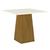 Mesa Dora de Jantar Quadrada 90cm Nature e Off White