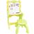 Mesa e Lousa Mágica Pintura Infantil Didática 2x1 Dobrável Plástico Cadeira Brinqway Bw-076 Verde