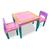 Mesa Educativa Infantil Didática Com Duas Cadeiras Tritec Rosa