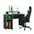 Mesa Escrivaninha PC Gamer 3875 - Speciale Home preto e verde