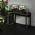 Mesa Gamer Para 2 Monitores com Montagem Reversível 136 cm Preto e Verde