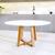 Mesa Jantar Eames Eiffel Redonda 110cm Lívia Base Madeira Maciça - Branca BRANCO