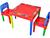 Mesa Mesinha Didatica Infantil Com 2 Cadeiras Vermelho