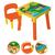 Mesa Mesinha Infantil C/ Cadeira Didática Educativo Colorido Dino