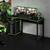 Mesa para Computador Gamer 1,36m com Suporte para Monitores ME4152 Tecno Mobili Preto e Verde