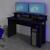 Mesa para Computador Gamer 1,36m ME4153 Tecno Mobili Preto e Azul