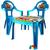 Mesinha Mesa Infantil Com 2 Cadeiras Para Menina Ou Menino Azul
