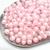 Miçanga Bola Fosca 8mm Com Miolo Colorido Candy Para Pulseira Infantil Colar Bijuterias Pulseirinhas Aprox.200 Bolinhas Missanga 8mm Rosa