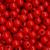 Miçanga de Bola Colorida Bolinhas Lisa Leitosa 6mm Aprox. 700 Bolinhas 100gr Para Fazer Pulseiras Bolinha Leitosa Vermelha