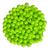 Miçanga de Bola Colorida Bolinhas Lisa Leitosa 6mm Aprox. 700 Bolinhas 100gr Para Fazer Pulseiras Bolinha Leitosa Verde Neon