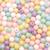 Miçanga Passante Bola Lisa Plástico 6mm 1000pçs 150g Escolha a Cor Colorido Mix Baby
