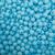 Miçanga Passante Bola Lisa Plástico 6mm 1000pçs 150g Escolha a Cor Azul Claro