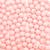 Miçanga Passante Bola Lisa Plástico 6mm 100pçs 15g Rosa Bebê