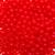 Miçanga Passante Bola Lisa Plástico 6mm 100pçs 15g Vermelho Transparente