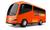 Micro Onibus Micro Bus - Carrinho Infantil 28cm - Omg Kids Laranja