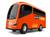 Micro Ônibus Micro Bus - Carrinho Infantil 28cm - Omg Kids Laranja