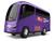 Micro Ônibus Micro Bus - Carrinho Infantil 28cm - Omg Kids Roxo