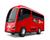 Micro Ônibus Micro Bus - Carrinho Infantil 28cm - Omg Kids Vermelho